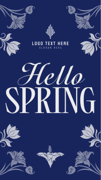 Vintage Spring Pattern TikTok Video Design