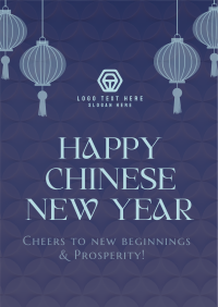 Lantern Chinese New Year Poster Design