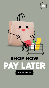 Cute Shopping Bag Facebook story Image Preview