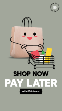 Cute Shopping Bag Facebook Story Image Preview