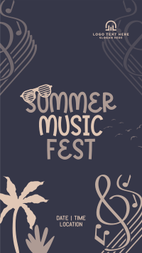 Fun Summer Playlist Facebook Story Design