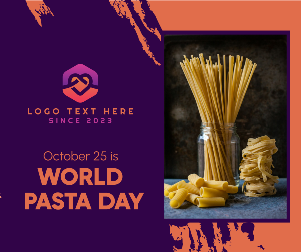 World Pasta Day Brush Facebook Post Design Image Preview