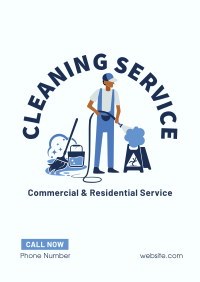 Professional Home Cleaner  Poster Design