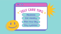 Self Care Tips Animation Image Preview