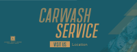 Cleaning Car Wash Service Facebook Cover Design