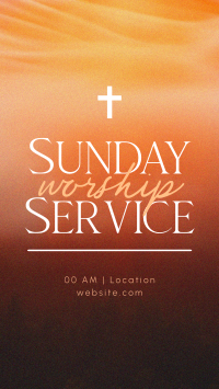 Blessed Sunday Service Instagram Story Design