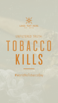 Modern Grunge Tobacco Day Instagram Story Design