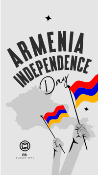 Celebrate Armenia Independence Facebook Story Design