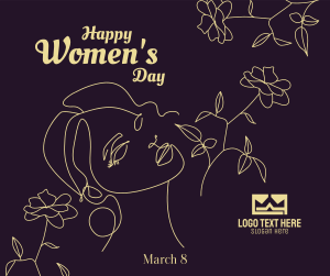 Floral Women's Day  Facebook post