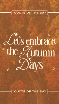 Trendy Autumn Greeting Instagram Reel Preview