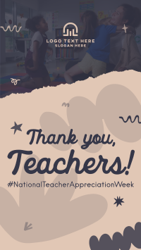 Teacher Week Greeting TikTok Video Design