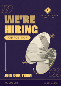 Playful Corporate Hiring Poster Design