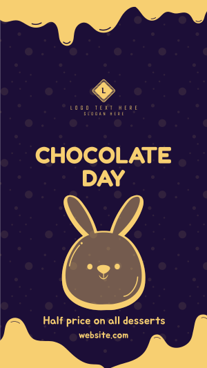 Chocolate Bunny Instagram story Image Preview