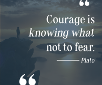 Manifest Courage Facebook Post Design