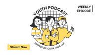 Youth Podcast Facebook Event Cover Design