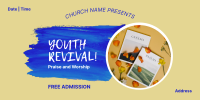 Church Youth Revival Twitter post Image Preview