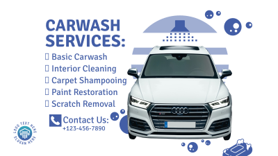 New Carwash Company Facebook event cover Image Preview