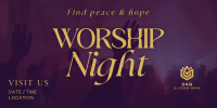 Church Worship Event Minimalist Twitter Post Image Preview