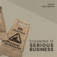 Serious Cleaning Business Instagram post Image Preview