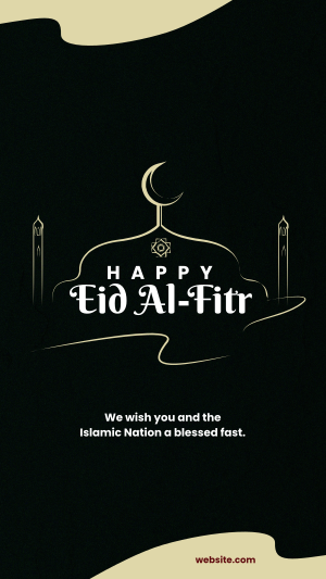 Eid Al-Fitr Strokes Facebook story Image Preview