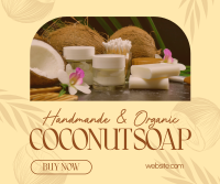 Organic Coconut Soap Facebook post Image Preview