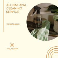 Natural Cleaning Services Instagram post Image Preview