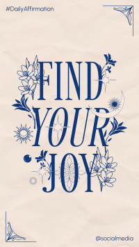 Celestial Find Joy Quote YouTube Short Preview