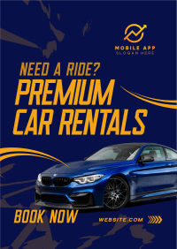 Premium Car Rentals Poster Image Preview