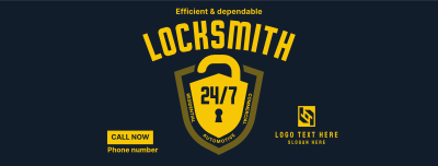 Shield Locksmith Facebook cover Image Preview