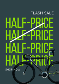 Half price store bike sale