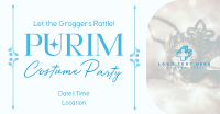 Purim Costume Party Facebook Ad Design