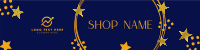 Starry Luxury Party Shop Etsy Banner Design
