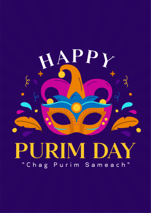 Purim Celebration Event Flyer Image Preview