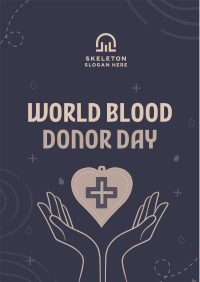 Handy Blood Donation Flyer Image Preview
