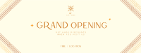 Art Deco Grand Opening Facebook Cover Image Preview