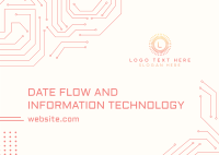 Data Flow and IT Postcard Image Preview