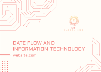 Data Flow and IT Postcard Design
