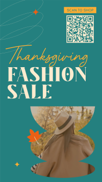 Retail Therapy on Thanksgiving Facebook Story Design