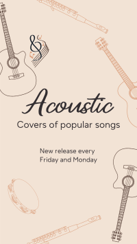 Acoustic Music Covers Instagram Story Design