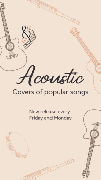 Acoustic Music Covers Instagram story Image Preview