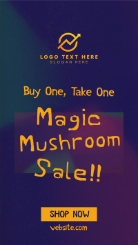 Psychedelic Mushroom Sale YouTube short Image Preview