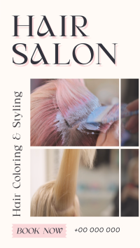 Hair Styling Salon TikTok video Image Preview