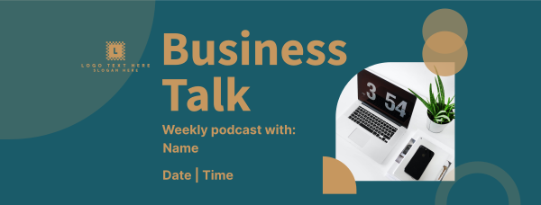 Startup Business Podcast Facebook Cover Design Image Preview