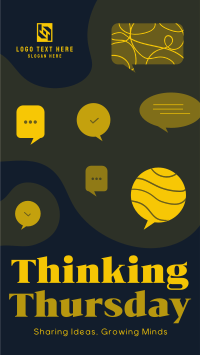 Thinking Thursday Blobs Facebook Story Design