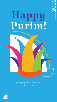 Purim Hat Instagram Story Design