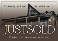 Classy Just Sold Real Estate Postcard Image Preview