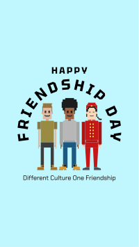 Different Culture One Friendship Facebook Story Design
