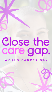 Swirls and Dots World Cancer Day TikTok video Image Preview