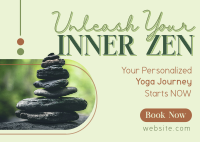 Yoga Training Zen Postcard Image Preview