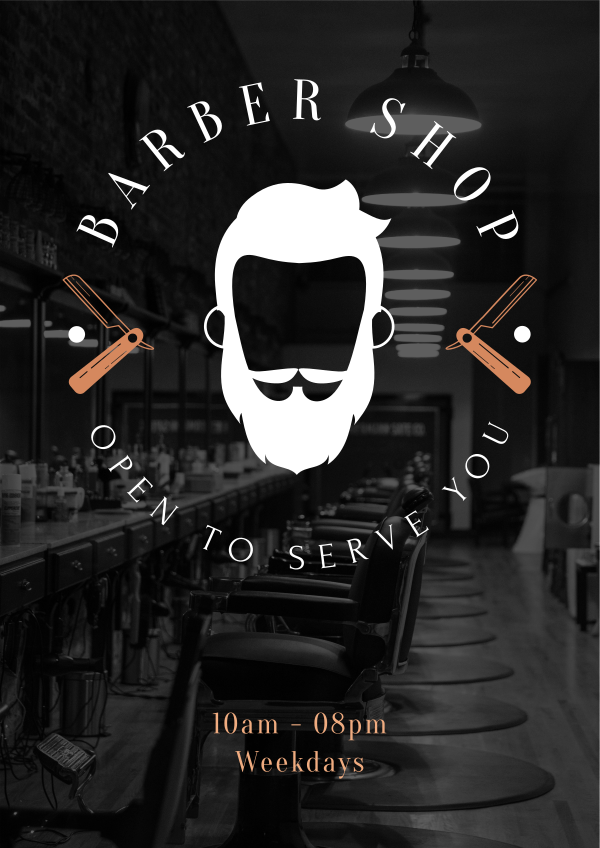 Barbershop Opening Flyer Design Image Preview